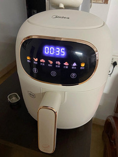 美的Midea 3.0L智能互联双重快速加热可拆洗空气炸锅3.0L「MF-KZ30P206太空舱」